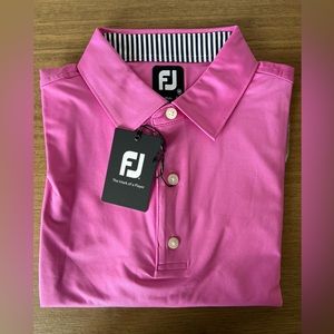 Brand new pink FootJoy golf shirt with original tags, size XL